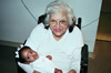 Great Grandma Josephine and me